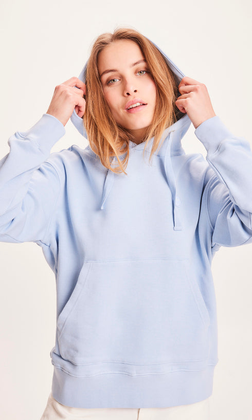 Knowledge Cotton Apparel Basic hoodie sweat - Chambray Blue